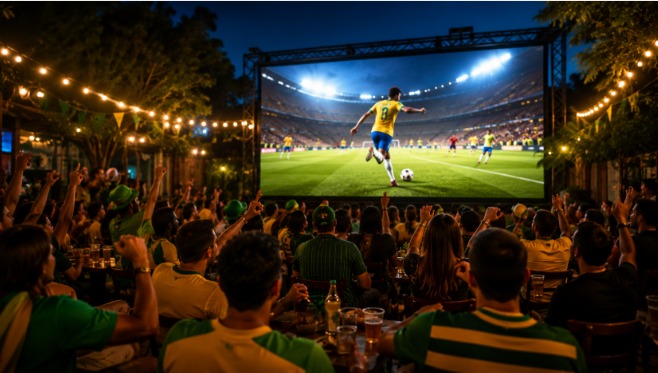 Telão para Copa do Mundo 2026: Projetor, TV Gigante ou Painel de LED? Descubra Qual é a Melhor Opção 1 Telão para Copa do Mundo 2026