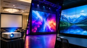 Blog 5 projetor, painel de LED ou videowall